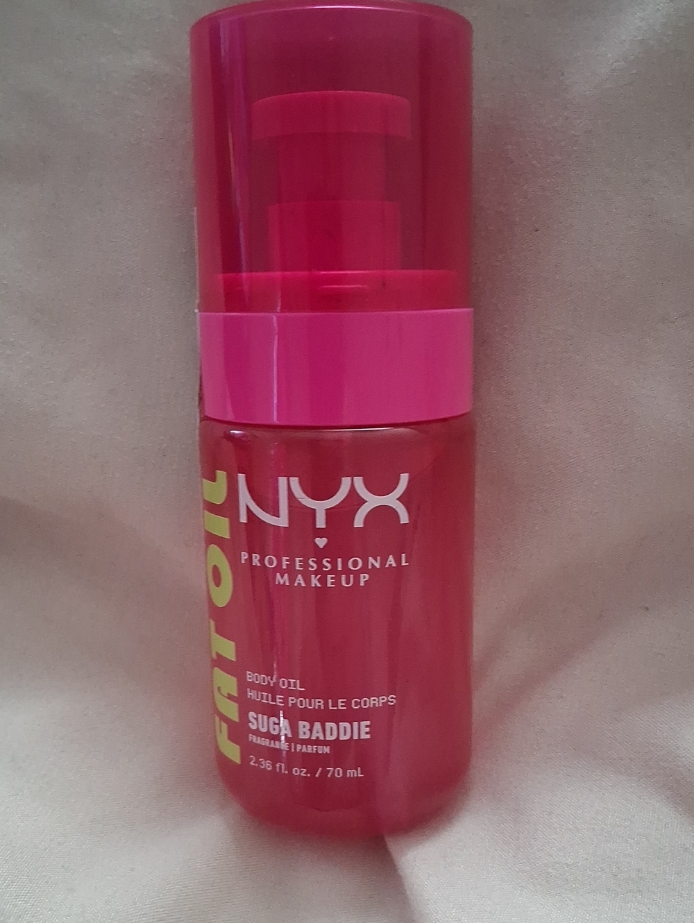 NYX Suga Baddie Body Oil - Hot Pink